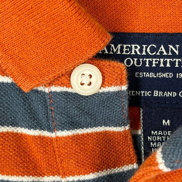 American Eagle Polo Shirt Mens M Short-sleeve Business Casual Basic Preppy Rugby - Picture 7 of 13